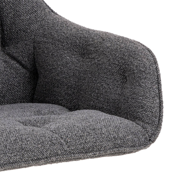 Actona Krzesło Z Podłokietnikiem Brooke Antracyt