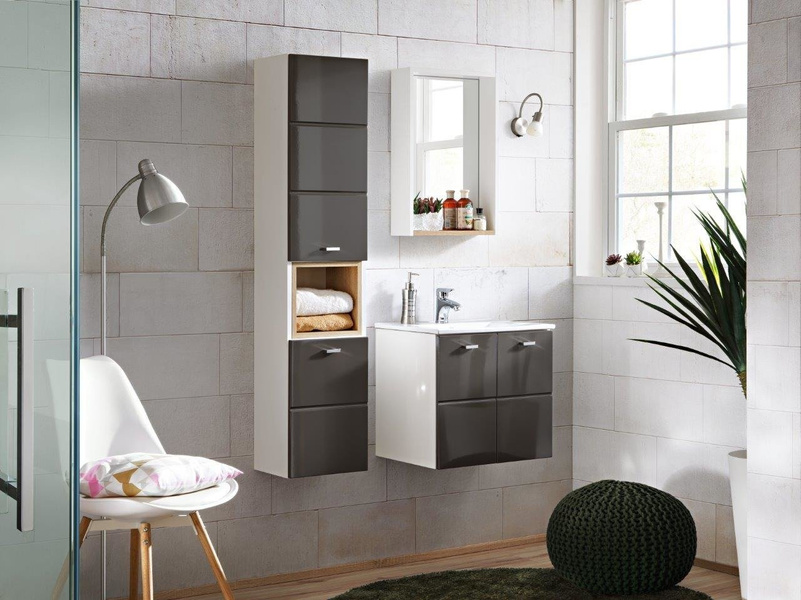 Słupek wysoki 2D biały Finka Grey