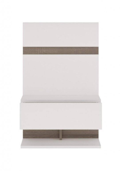 Linate TYP 95 - Szafka Nocna Wisząca Biała/Dąb Truflowy