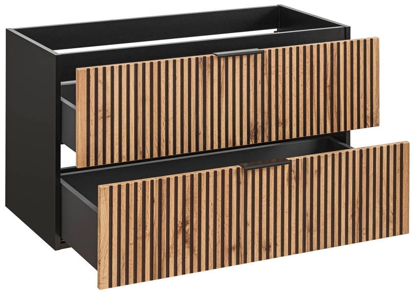 Szafka pod umywalkę 100 cm Xilo Black Wotan