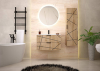 WOOD-01 - Szafka Pod Umywalkę 2S 80cm Dąb Wotan