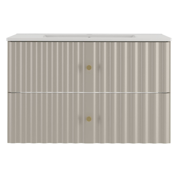 AQUA-01 - Szafka z Umywalką 2S 80cm Kaszmir Zestaw-3