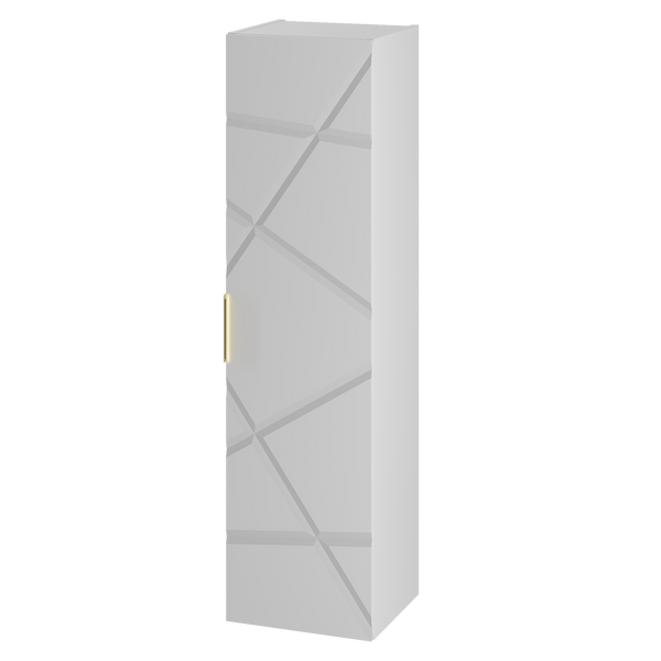 RADOM-08 - Słupek Wysoki 1-drzwiowy 130cm Biały Mat