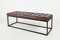 AV1730-78 Ławka pikowana Avola Dark Sienna