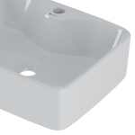 Umywalka Ceramiczna Nablatowa Lars 48 cm Biały Połysk