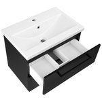 Astor Zestaw Nicole Czarny 60 cm Szafka z Umywalką Czarny Mat