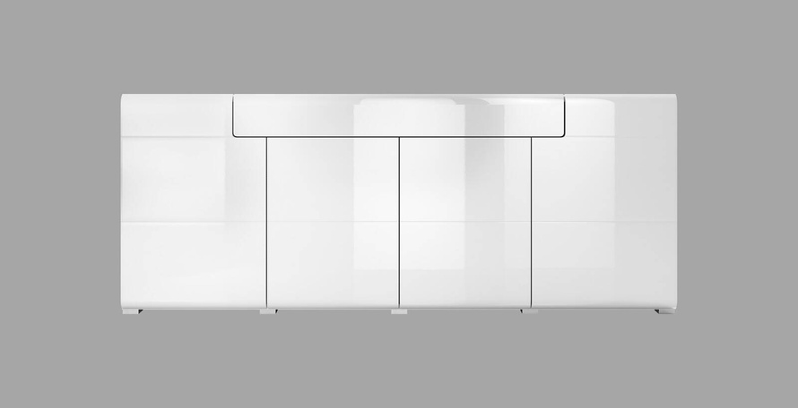 Toledo WM Komoda 4D1S Biały Połysk