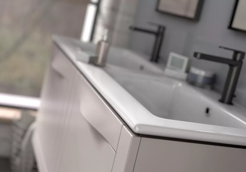 Oristo SKAGEN Szafka z umywalką 50 cm piaskowy mat