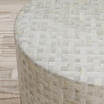 AV1730-28GB Stolik okrągły Avola Grey Basket Weave