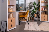 SIMI MS-03 - Regał 2S Biała/Hikora Naturalna