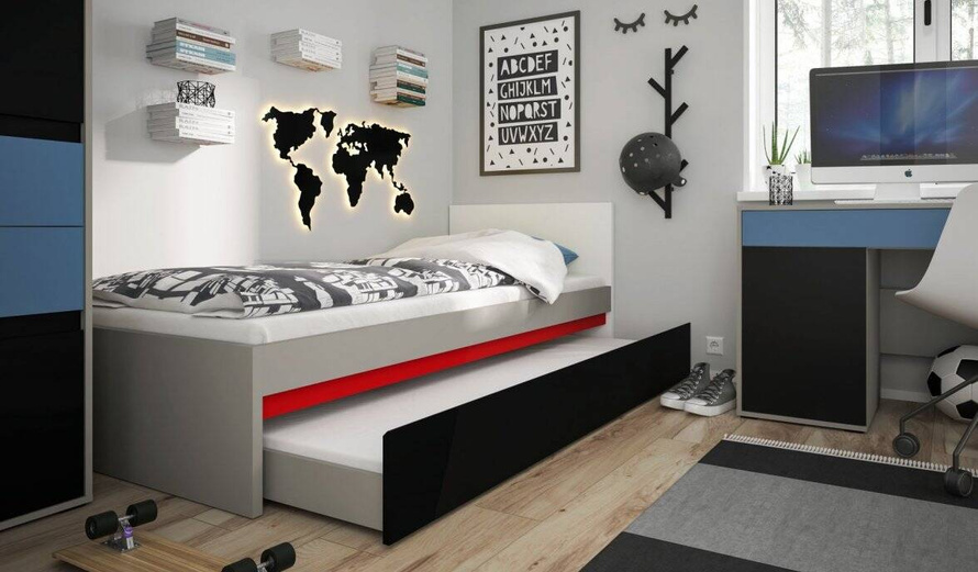 Laser LASZ02 - Szuflada Do Łóżka Szara/Czarna