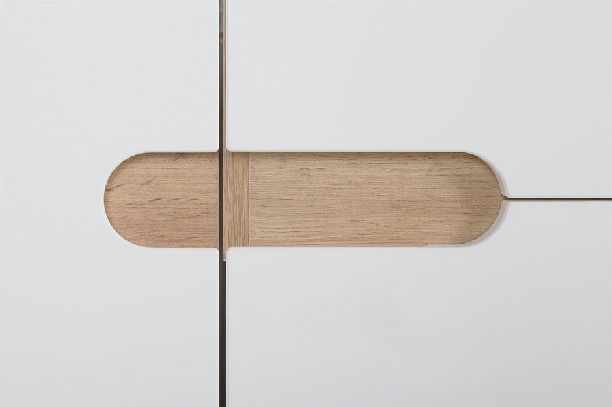 Słupek Szeroki Szafka Wysoka na Mopa Bali Biały 60 cm