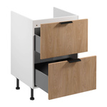 Szafka Kuchenna Dolna 2S Sorento D60IN AX Biały Mat Puccini