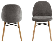 Actona Krzesło do Jadalni Sophia Ciemny Szary