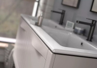 Oristo SKAGEN Szafka z umywalką 80 cm piaskowy mat