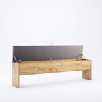 Asti AS-33-WB - Skrzynia Kufer Do Łóżka Sypialnia Tapicerowany Dąb Craft