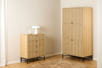 Actona Szafa 4-drzwiowa Albany Dąb Naturalny