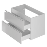 ETNA-01 Szafka Pod Umywalkę 2S 80 cm Biały Mat Biały Połysk