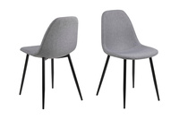 Actona Krzesło Wilma Jasnoszare