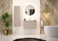 AQUA-01 - Szafka z Umywalką 2S 80cm Kaszmir Zestaw-3