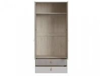 Denim DEIS03 - Szafa 2D2S Orzech Rockford Jasny/Cashmere/Caroline