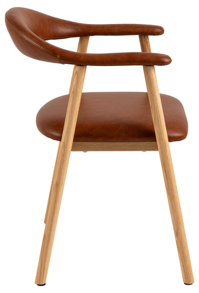 Actona Krzesło Z Podłokietnikiem Addi Brązowe