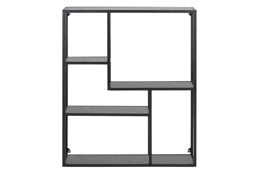 Seaford Regał Czarny 4P