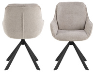 Actona Krzesło Do Jadalni z Podłokietnikiem Carrie Piaskowy