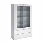 Roma RM-112-WB - Witryna 2D2S Biały Mat Biały Połysk