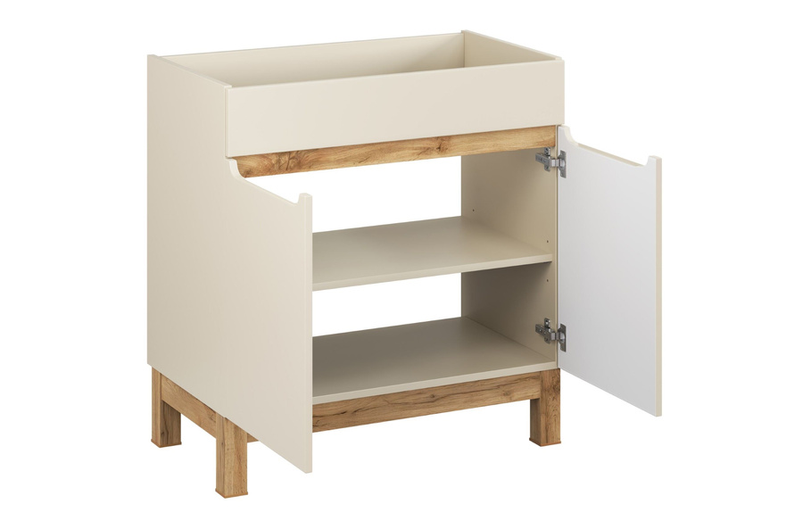 Zestaw Szafka Pod Umywalkę z Blatem 80 cm Bali Cashmere