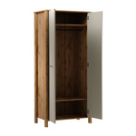 Indygo S2D - Szafa 2-drzwiowa Dąb Wotan/Beżowy