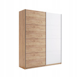 Asti AS-29-WB - Szafa Przesuwna 2-drzwiowa Dąb Craft Biały Połysk