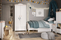 LUNA LN-14 - Półka Wisząca Biała/Różowa