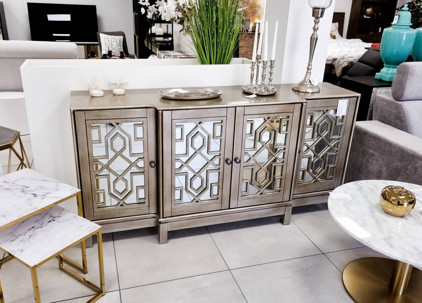 Avola 1550-70 komoda złota lustrzana 4D Vintage Silver Gold