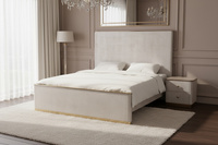 Stilig Bedroom ST890Q Łóżko tapicerowane 160cm + 2 szafki nocne ST891