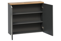 Szafka z lustrem 80 cm Bali szary