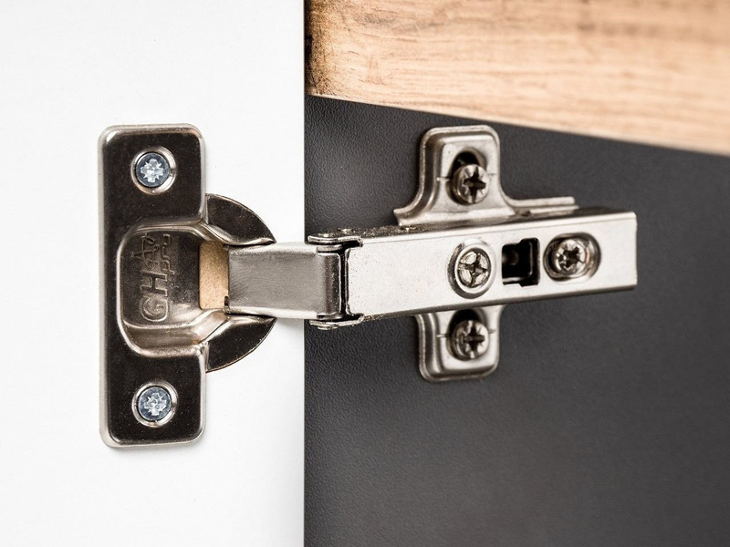 Szafka pod umywalkę 80 cm Bali szary połysk