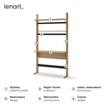 OLLIE OL-04 - Regał Biurko Dąb Olejowany