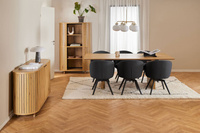 Actona Krzesło Do Jadalni z Podłokietnikiem Darlene Antracyt