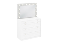 Rel LS - Lustro z Oświetleniem LED Biały Platynowy Mat