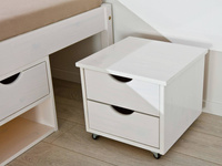 Łóżko TILL 160x200 drewniane białe