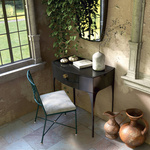 Oristo Szafka Z NÓŻKAMI z blatem w czarnym połysku 82 cm 1S LOUIS czarna połysk