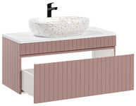 Szafka 100 cm ICONIC ROSE z umywalką LILI MW 21