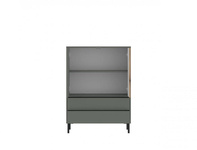 Pozzi POZK04 – Komoda 2D2S Szarozielony/Dąb Coast Evoke