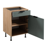 Szafka Kuchenna Dolna 1D1S z Wkładem Na Sztućce Sorento D60S1 P/L AX Puccini Green