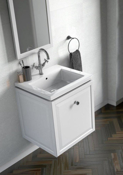 Oristo Szafka z umywalką MONTEBIANCO 120 cm biała +umywalka + nogi