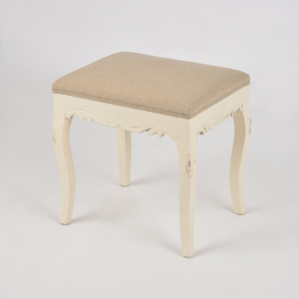 Rimini 046 Siedzisko tapicerowane kremowo beżowe drewno/mdf