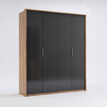 Luna LN-24-LV - Szafa 4-drzwiowa Garderoba Dąb Craft Lava Mat