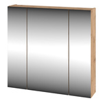 LUSTRO-02 - Szafka Wisząca z Lustrem 3D 80cm Dąb Wotan