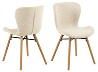 Batilda -a1 beżowe krzesło